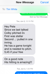 testimonial, Colby White